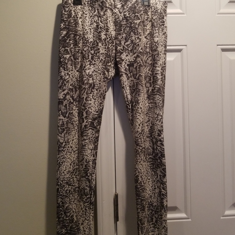 Snake print pants